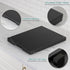 Appliance Slider, Wooden Sliding Tray for Coffee Maker, Kitchen Caddy Rolling Tray for Counter, Classic Black-Deep