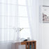 SpaceDresser Basic Rod Pocket Sheer Voile Window Curtain Panels, White 2 Panels 52 Width 84 Inch Long