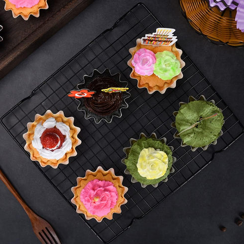 100 PCS Brown Baking Cups Cupcake Liner Flared Brioche Standard Muffin Wrappers for Parties