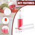 30 8.5 oz Nozzle 2 Pcs Plastic Squeeze Bottle Condiment Squeeze Bottle with Red Tip Cap Sauce Sprayer with Small