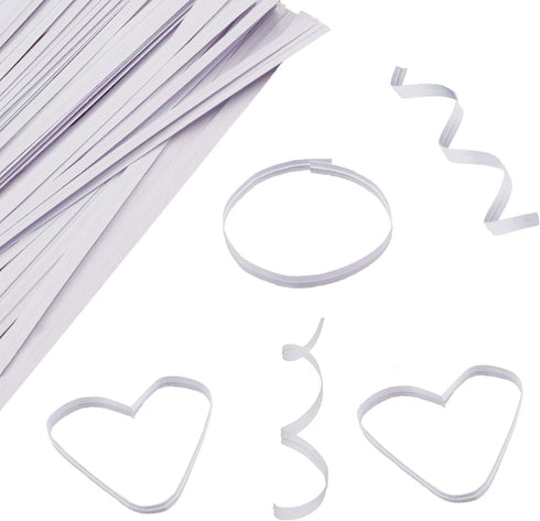 White Paper Twist Ties 100 Pcs - 5" Reusable Twisty Ties for Bags, Candy, Bread, Coffee Bags, Cake Pops