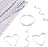 White Paper Twist Ties 100 Pcs - 5" Reusable Twisty Ties for Bags, Candy, Bread, Coffee Bags, Cake Pops