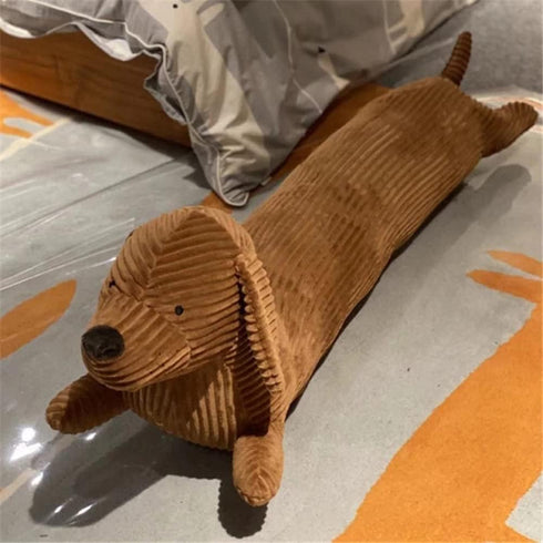 KOWAKA (27.5inches) Dachshund Dog Plush Hug Pillow Soft Durable Stuffed Throw Cushion Dachshund Animals Hug Pillow