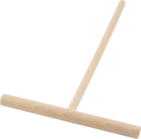 Beechwood Crepe & Pancake Batter Spreader | Wooden T-Shape Scraper Stick for Griddle, Kitchen Tools