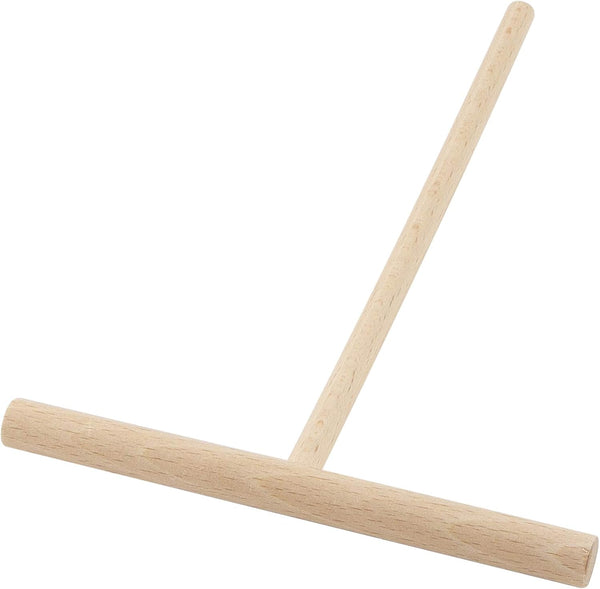 Beechwood Crepe & Pancake Batter Spreader | Wooden T-Shape Scraper Stick for Griddle, Kitchen Tools