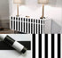 Peel and Stick Vinyl Black and White Striped Wallpaper - Self Adhesive Stripe Shelf Liner for Dresser Drawer Cabinets