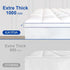 KAYFIA Queen Mattress Topper, Extra Thick Plush Pillow Top Mattress Pad Cover with 8-23 Inch Deep Pocket, White