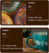 JINNTHE 15 Oz Bohemian Hand-Painted Ceramic Mug, Large Coffee Cup for Milk, Tea, and Breakfast, Dishwasher & Microwave