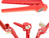 Dreamfarm Garject Lite 2-In-1 Garlic Peeler, Garlic Press & Mincer, Nylon - Red