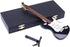 Dselvgvu 9.45"x3.03"x0.63") Wooden Miniature Electric Guitar with Stand and Case Mini Musical Instrument Electric