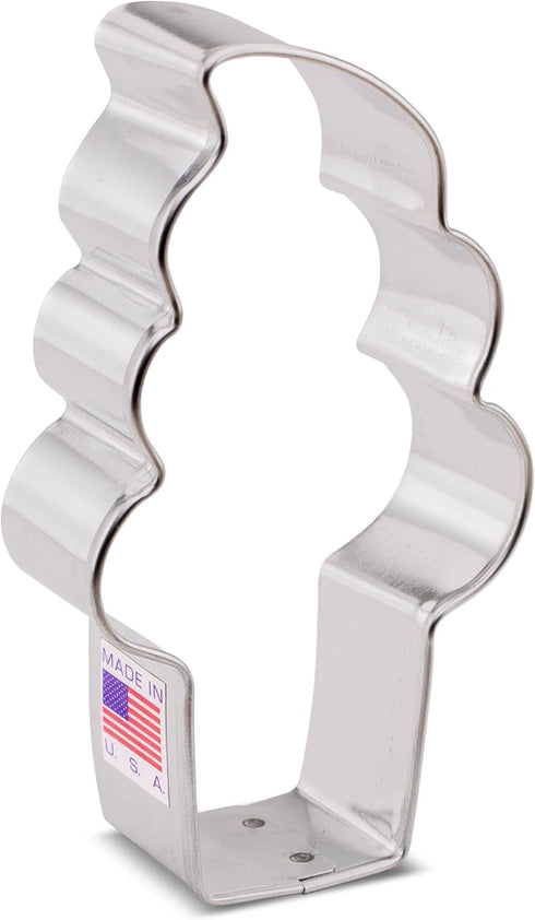 Soft Serve Ice Cream Cone Cookie Cutter - 4" Made in USA by Ann Clark