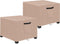 LYHNMW Outdoor Patio Ottoman Cover, 2PCS 32"L x 32"W x 20"H Waterproof