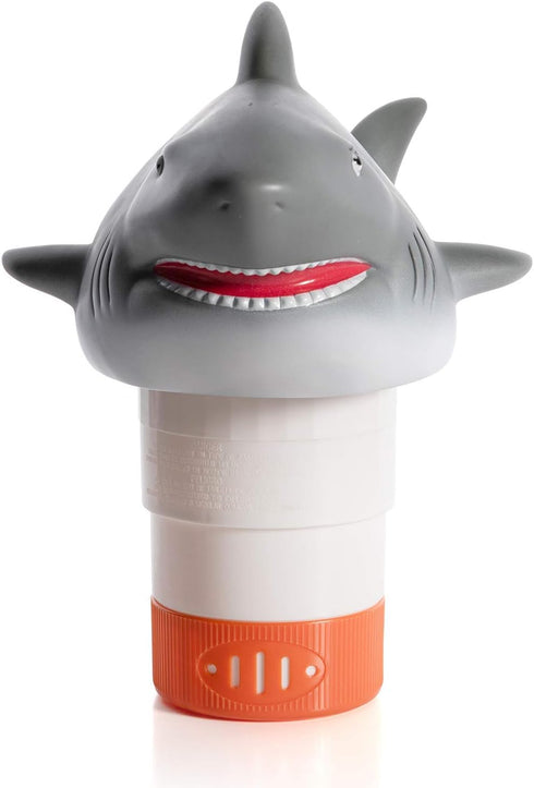 XY-WQ Chlorine Floater, Floating Pool Chlorine Dispenser (Shark) for 1 and 3 Inch Tablets for Pools and Spas