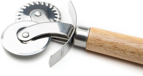 Fox Run 5542 Pastry Wheel Crimper and Cutter, Stainless Steel, 1 x 2.75 x 6.5 Inches
