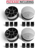 Unicook 4 Pack Grill Control Knob - Gas Burner Replacement, Chrome Plated Plastic with Nonslip Grip, Fits BBQ Gas Grills
