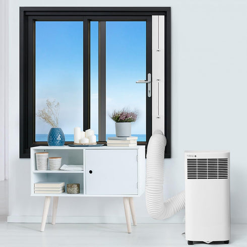 Portable Air Conditioner Window Kit with Coupler, Adjustable Seal for AC Unit, Universal Ducting (5.9 Inches Diameter)
