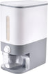 Rubtlamp 22.5-25 Lbs Gray Rice Dispenser, Rice Container with Lid, Rice Storage