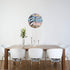KiuLoam Summer Coastal Lighthouse Round Wall Clock, Silent Non-Ticking, Battery Operated, Easy to Read Decorative Art