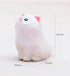 Hand Carved Wooden White Cat Figurine Unique Odd-Eyed Lion Cat Statue Desk & Bookshelf Creative Home Decor, Collectible