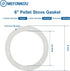 6" Pellet Stove White Gasket for Combustion Exhaust Fan Mounting Blower Seal, 3/pack for Most Pellet Stoves