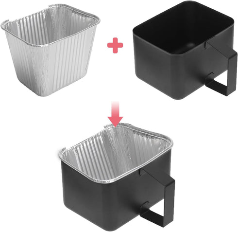 10-Pack 2/3/4 GGC1643M GGC1643L GGC2241L Grill Grease Cup Catcher with Aluminum Drip Pans Liners for Pit Boss Burner