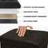 17x13x13inches ALASDO Storage Ottoman Footrest Stool Small Ottoman with Storage Foldable Ottomans Foot Rest Footstool