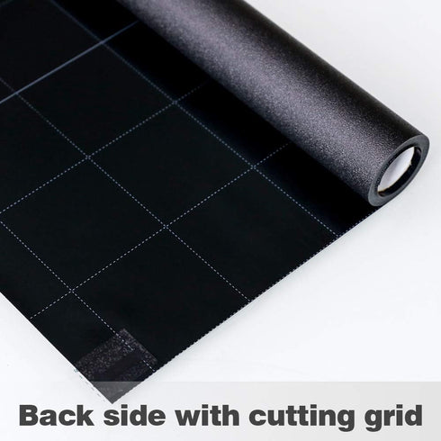 Static Cling Total Blackout Window Film, 100% UV Blocking Black Opaque Privacy Window Tint (17.7x78.7 inches)