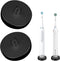 LUEXBOX 2Pack Black Electric Toothbrush Holder for Bathroom, Stainless Steel Freestanding Brush Holder,