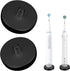 LUEXBOX 2Pack Black Electric Toothbrush Holder for Bathroom, Stainless Steel Freestanding Brush Holder,