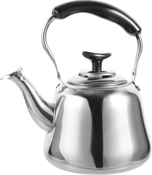 Luxshiny 1pc Chirping Kettle, Whistling Tea Kettle for Loose Leaf Tea, Stainless Steel Stovetop Teapot