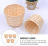HANABASS 5 Pcs Desktop Weaving Storage Basket, Small Wood Woven Box for Crafts, Toys, Jewelry Organizer
