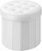 Bsketa Folding Storage Ottoman Round 14" x 14" x 13"Inch, Foot Stool