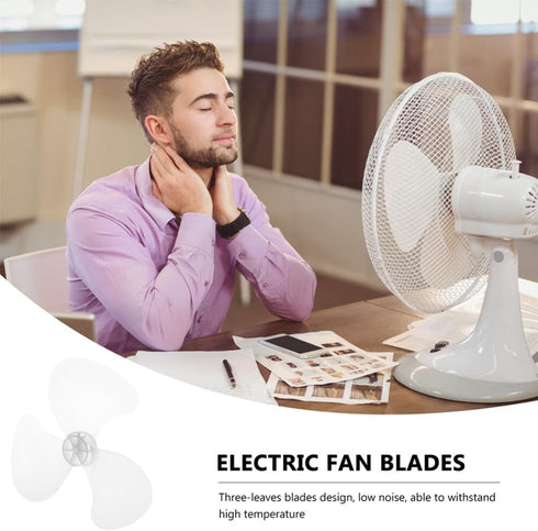 HOMSFOU Fan Replacement Fan Blades Replacement for 14 inch and 16 inch fan Universal Plastic 3 Leaves Fan Cover Electric Fan Leaves for Floor Table Standing Pedestal Fan Wind Fan Blades by HOMSFOU