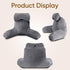 25''H Reading Pillow for Sitting in Bed Adult, Bed Pillow with Shredded Memory Foam, Pillow with Detachable Neck Roll