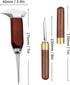 Ice Pick - 17cm / 7" Stainless Steel Ice Chipper with Wood Handle, Japanese Style Ice Crusher for Bartenders