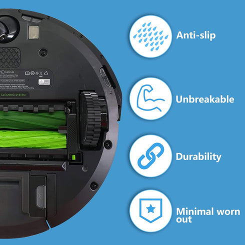 Tires Replacement for iRobot Roomba Wheel Series 500, 600, 700, 800, 900, e5, e6, i7, 2 Packs for All Models
