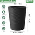 LLNTOU 3 Pack 1.8 6 Small Trash Can Gallons, Bathroom Trash Can & Garbage Can with Trash Bags, Bedroom Trash Bin