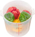 Met Lux 6 Quart Food Storage Container, Translucent Dishwashable Container with Red Volume Markers, Lids Sold Separately