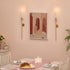 Set 2 Sziqiqi Wall Candle Holder Gold: Candle Sconces Wall Decor of for Dining Room Wall Hanging Candle Sticks Holder