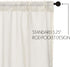 VHC Brands Tobacco Cloth Fringed Farmhouse Decor - Kitchen Swag Prairie Panels Door Window Tier Set, Antique White
