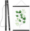 WITCOLOR Magnetic Poster Hanger Frame, 8x10 8x12 8x20 Black Wooden Magnet Hanging Kit for Walls