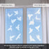 32 Pieces Window Strike Prevention Stickers: Anti-Collision Hummingbird Butterfly Leaf Shapes for Glass