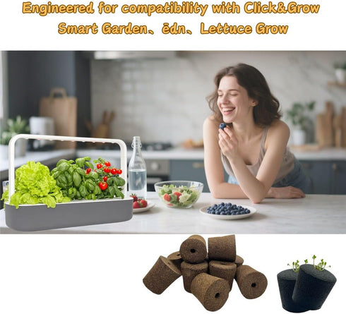 YDKYD 20pcs Grow Sponges, Seedless Replacement Seed Pods Compatible with Click and Grow Smart Garden, Refill Seed