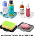Black Silicone Soap Dish Tray, Self-Draining Holder for Bar Soap, Plastic-Free Soap Dishes for Kitchen Counter