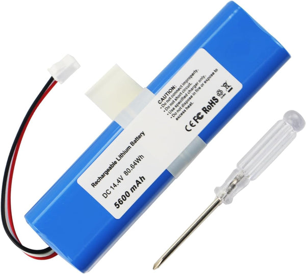 MULS 5600mAh Vacuum Battery for HONITURE Q6 Robot Vacuum Cleaner Accessories, 14.4V Spare Parts
