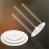 Cake Tier Supports, 4 Pcs Reusable Cake Boards (9/12/16/20cm) and 12 Pcs Cake Dowel Rods for Tiered Cake Stacking