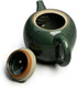 Porcelain Teapot, 12oz Small Tea Pot, Chinese Tradition Ceramic Tea Kettle, Ice Crack Glaze (Green)