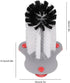 Bottle Cleaning Brush, Plastic Single Head Glass Washer with Suction Cup for Beer Cup, Long Leg Cup, Red Wine Glass