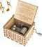 Ucuber You are My Sunshine Music Box, Gift for Daughter from Dad, Wood Laser Engraved Vintage Cute Box, Best Gift