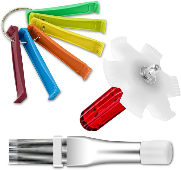 Cenipar 3PCS Air Conditioner Condenser Fin Comb Set, Includes FCR6 Metal and Plastic Fin Combs